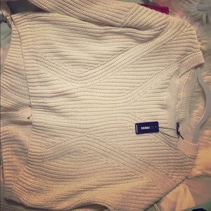 XS express white sweater